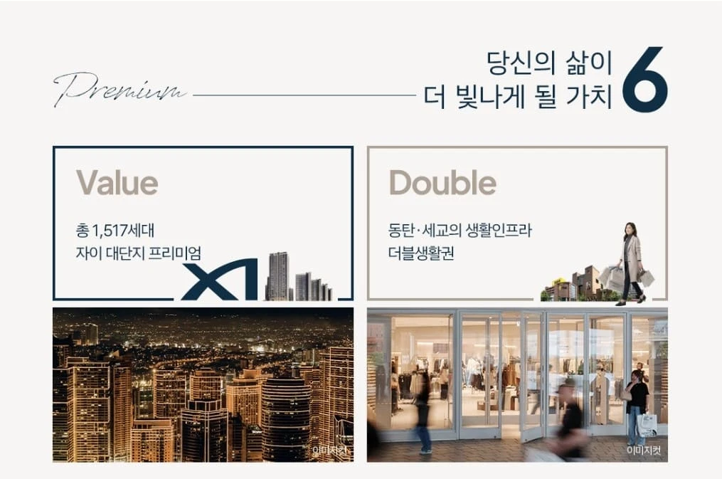 오산헤리티지자이 1,783세대 대단지 조감도 및 모델하우스 외관